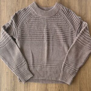 Universal Thread Textured Knit Sweater - Taupe